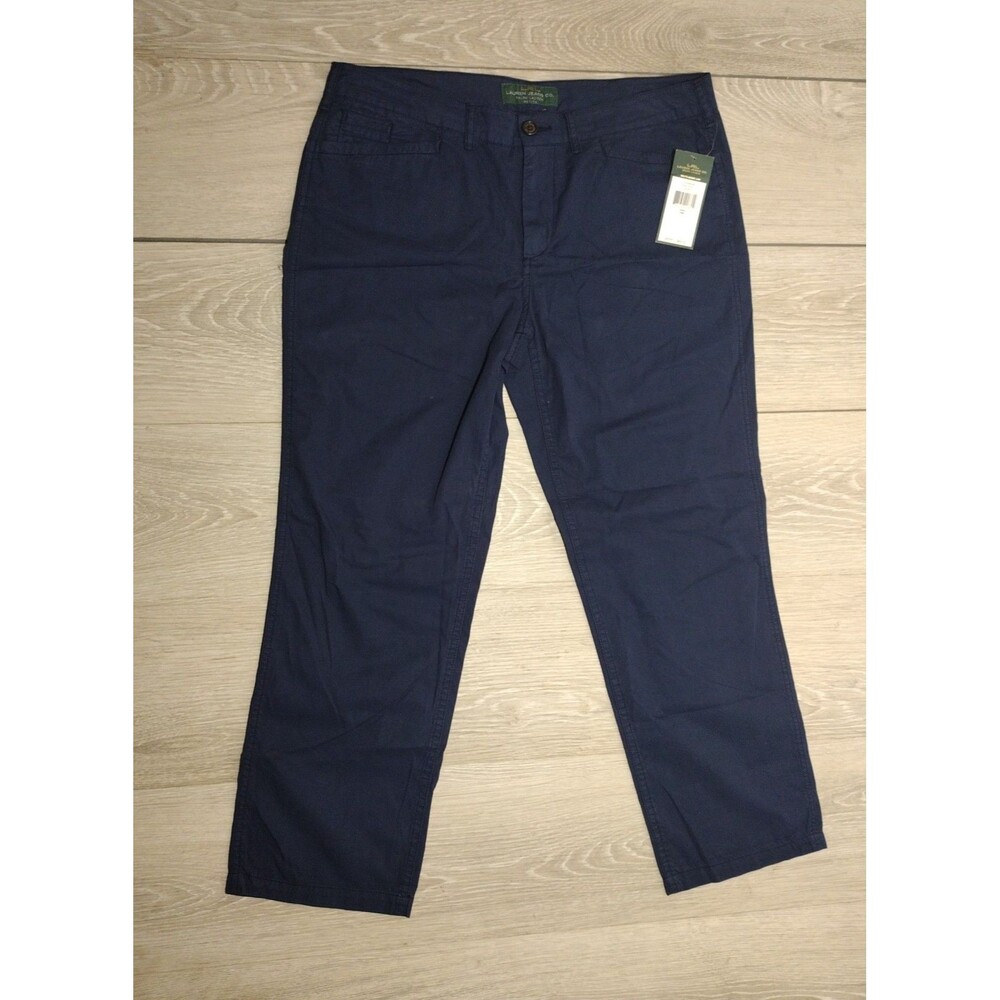 Ralph Lauren Navy Straight Capri - Size 10P - New - Petite